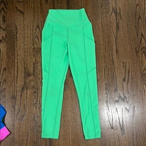 Beach Riot Neon Green High-Waisted Leggings